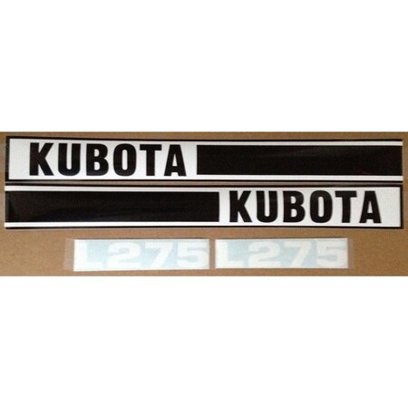 Aftermarket Hood Decal Set Fits Kubota Compact Tractor L275 KL275